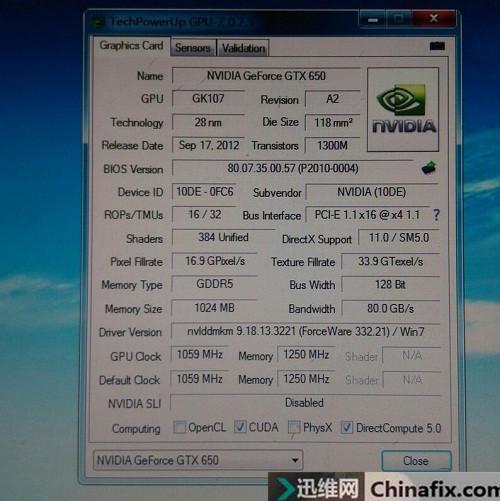 迅维快修之影驰GTX650显卡不亮机维修案例